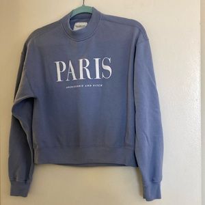 Abercrombie and Fitch Paris Sweater- XS-purple blue color
